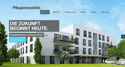 Desktop Screenshot of pflegeimmobilie.de